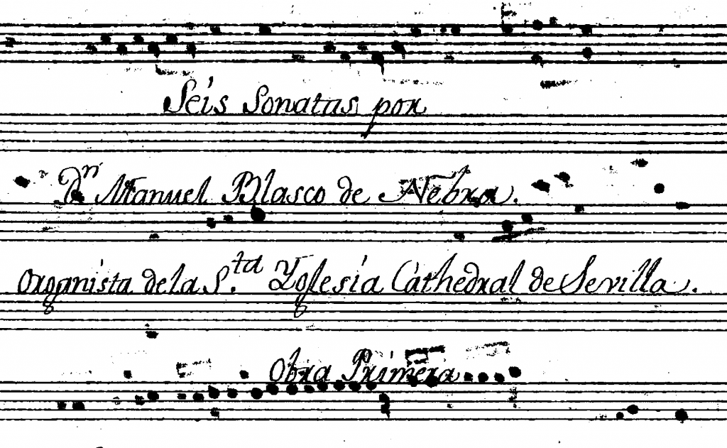 Manuel Blasco de Nebra Sonata in C minor Adagio from Touch to Tone